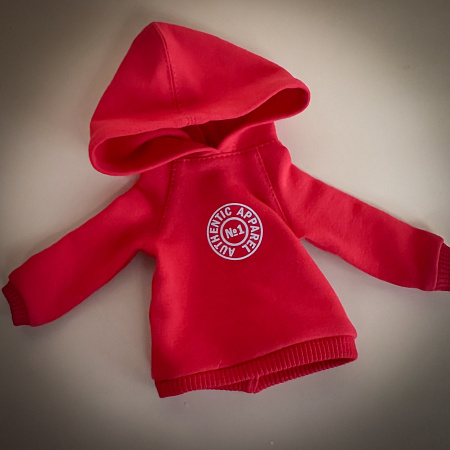 Худи на куклу Paola Reina 33 см, Красный, с матрешками