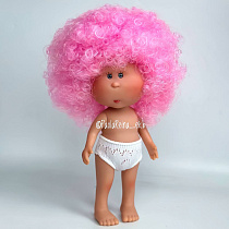 Кукла  без одежды Mini Миа, розовые кудри, 23 см