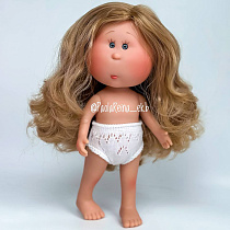 Кукла  без одежды Mini Миа, светло русые волнистые волосы, 23 см