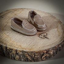 Лоферы для Paola Reina, натуральная кожа, Бежевые