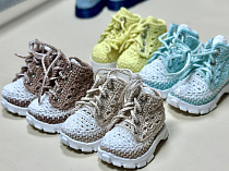 Ботинки, для Paola Reina, рифлёная подошва, вязанный верх