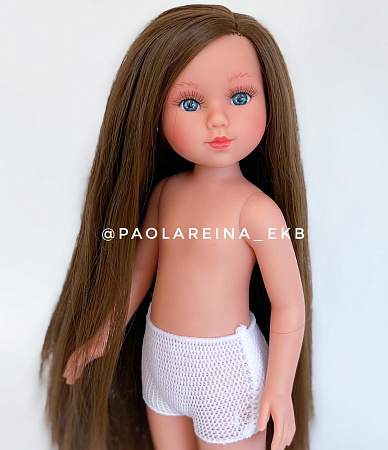 Кукла  без одежды Llorens, брюнетка, голубые  глаза, прямые волосы, 31 см (Арт. 3006)