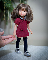 Платье для куклы Paola Reina 33-36 см, мини, вишня