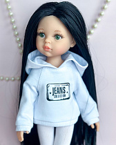 Худи на куклу Paola Reina 33 см, Белый, с матрешками