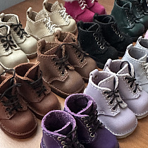 Ботинки, декоративная прострочка, для Paola Reina, натуральная кожа