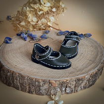 Туфли  Mary Jane на кожанной подошве, для Paola Reina, натуральная кожа,  5 см,  ТЕМНО ЗЕЛЕНЫЕ