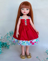 Сарафан комбинированный на куклу Paola Reina 33 см