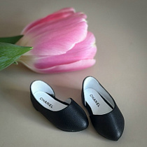 Туфли  на кожанной подошве, для Paola Reina, натуральная кожа, 5 см, узкий нос, черные