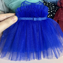 Платье фатиновое, ярусное, для куклы Paola Reina 33 см, василек