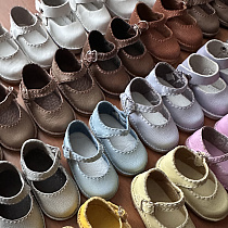 Туфли  с ремешком, декоративная прострочка, для Paola Reina, натуральная кожа